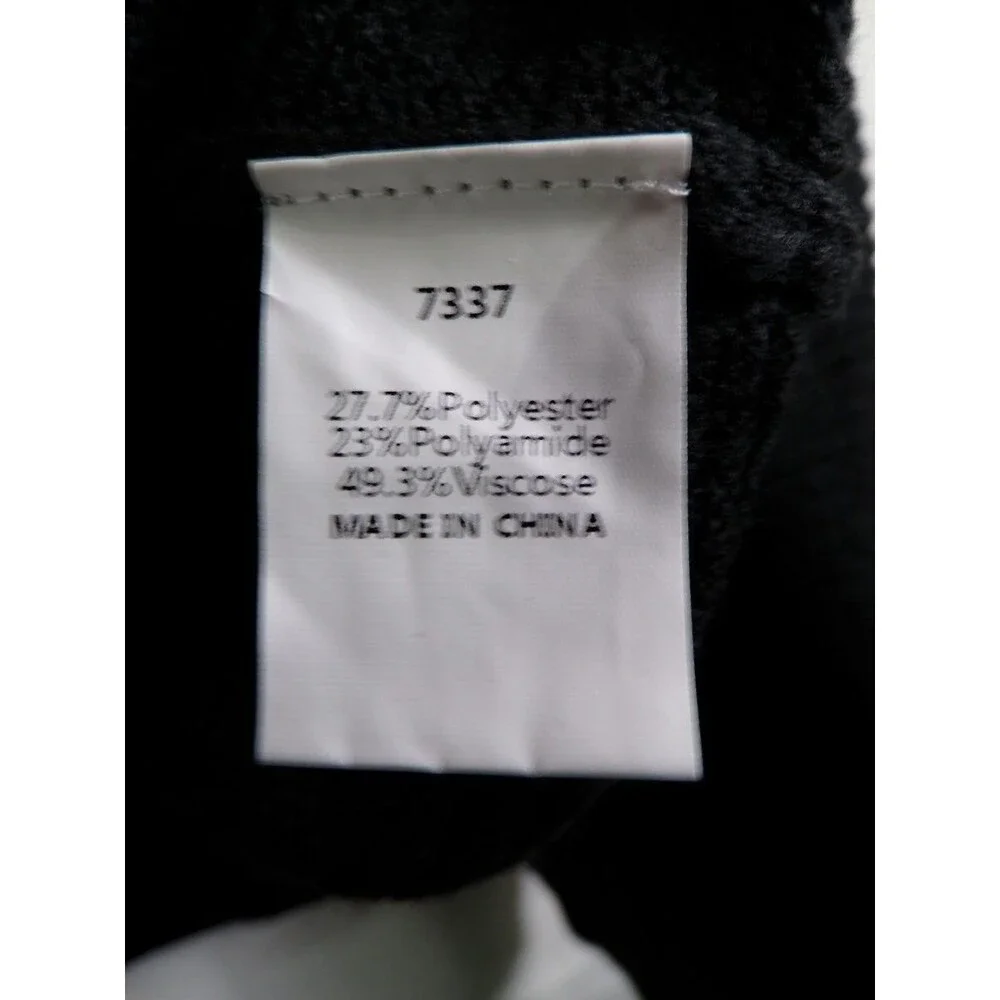 PrettyGarden Women's Black Pullover Sweater L 7337 Viscose Blend